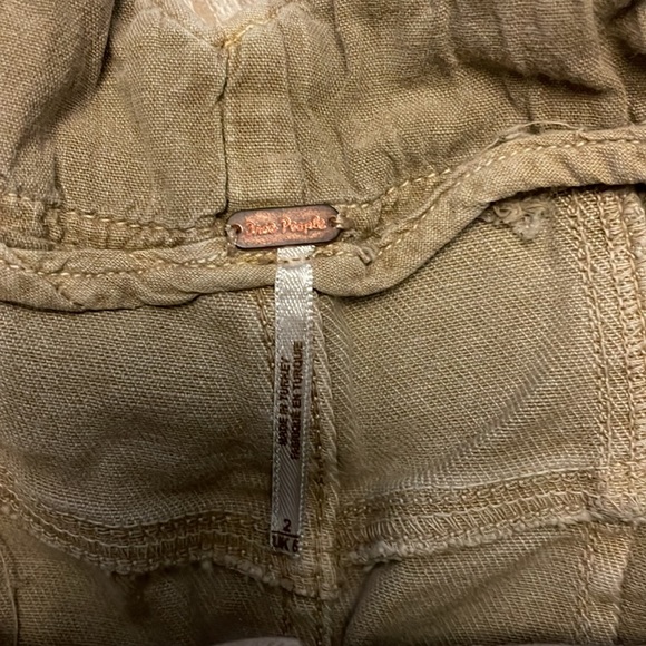 Free People Tan Denim Back Buckle Mini Skirt - Picture 6 of 6